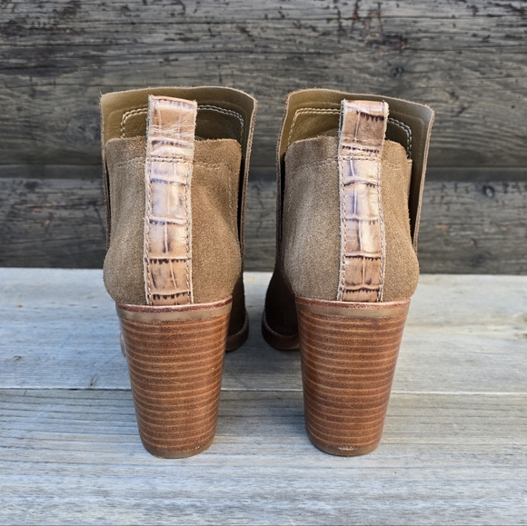 Dolce Vita Sirano Western Boho Suede Block Heel Bootie 9.5M - Picture 9 of 15